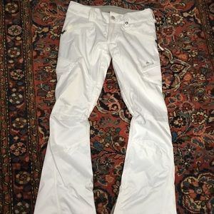 Burton white snowboarding pants
